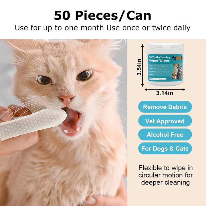 Rosecaree Pet Dental Care Wipes™ ( 50 Pcs )