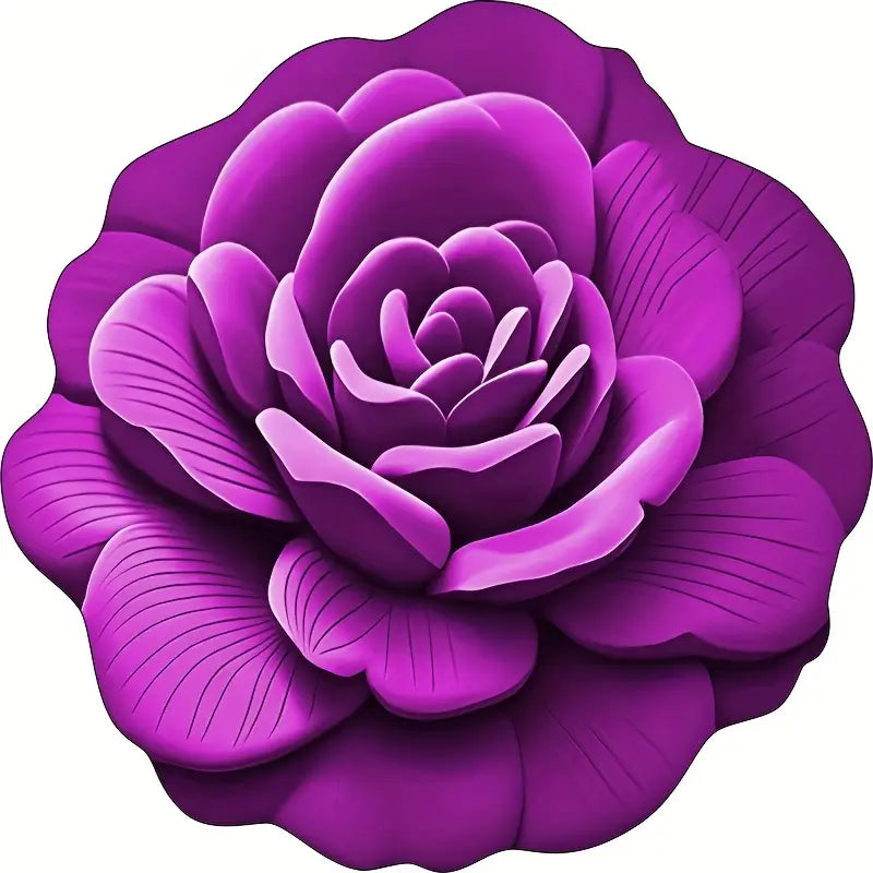 Rosecaree Elegant Floral Plush Floor Mat™